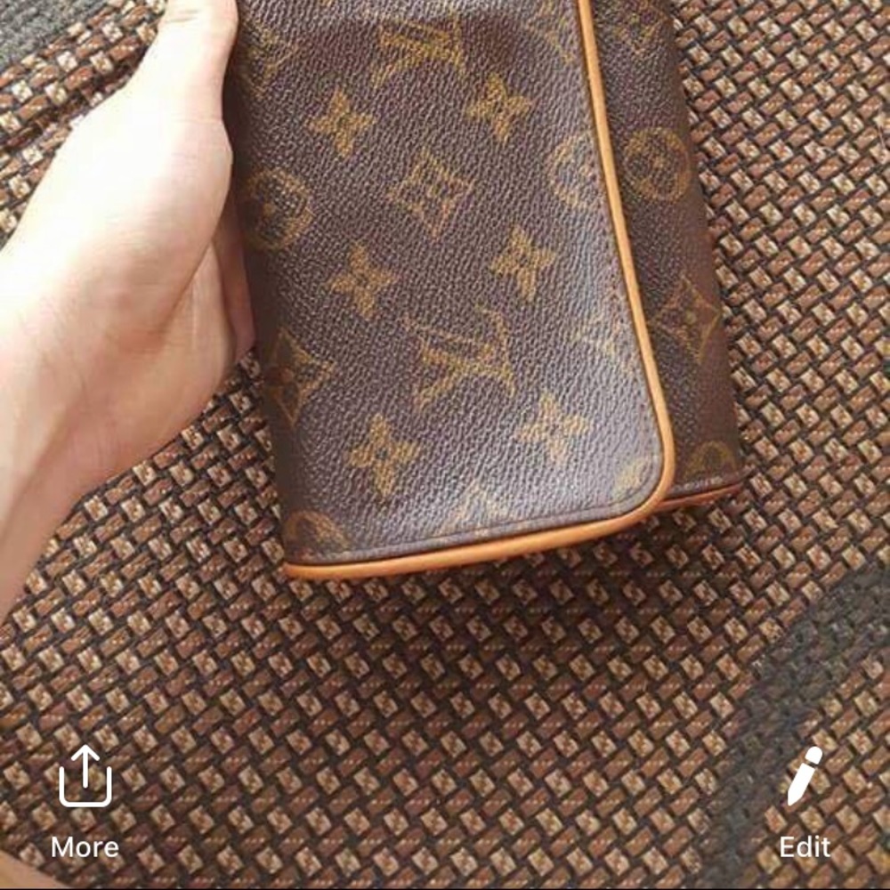 Louis Vuitton twin GM monogram pochette clutch